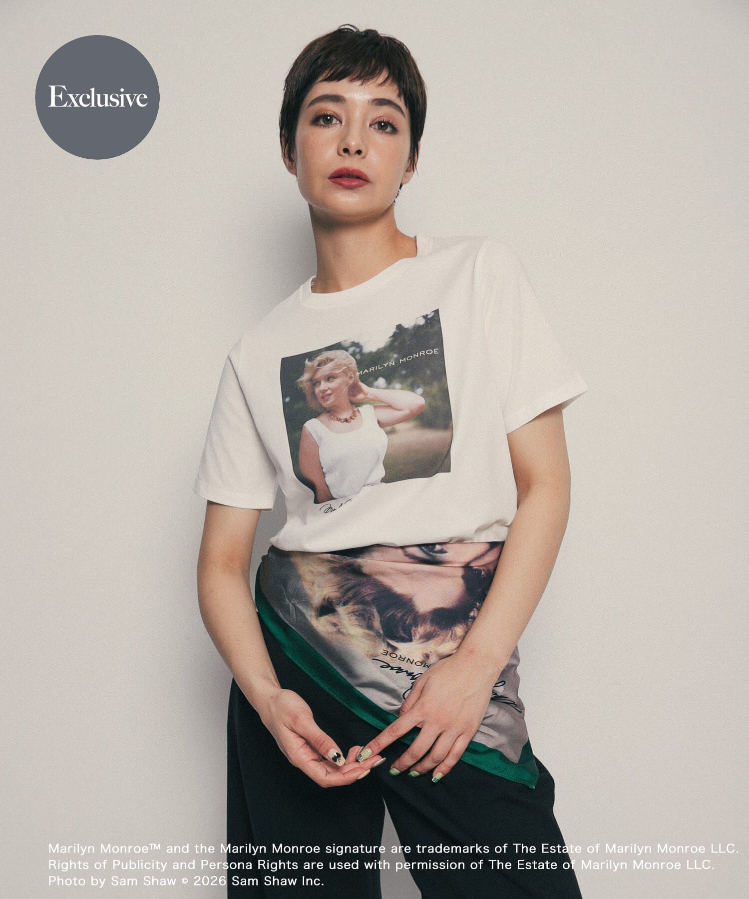 SENSE OF PLACE by URBAN RESEARCH「『別注』MARILYNMONROE&times;SENSE OF PLACE　グラフィックTシャツ」|Tシャツ・カットソー|その他2