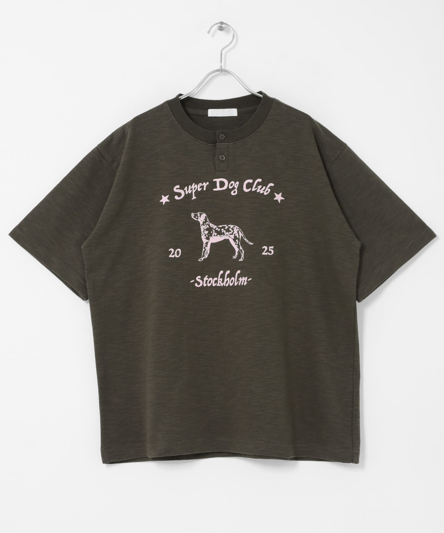 SENSE OF PLACE by URBAN RESEARCH「ヴィンテージグラフィックヘンリーネックTシャツ」|Tシャツ・カットソー|