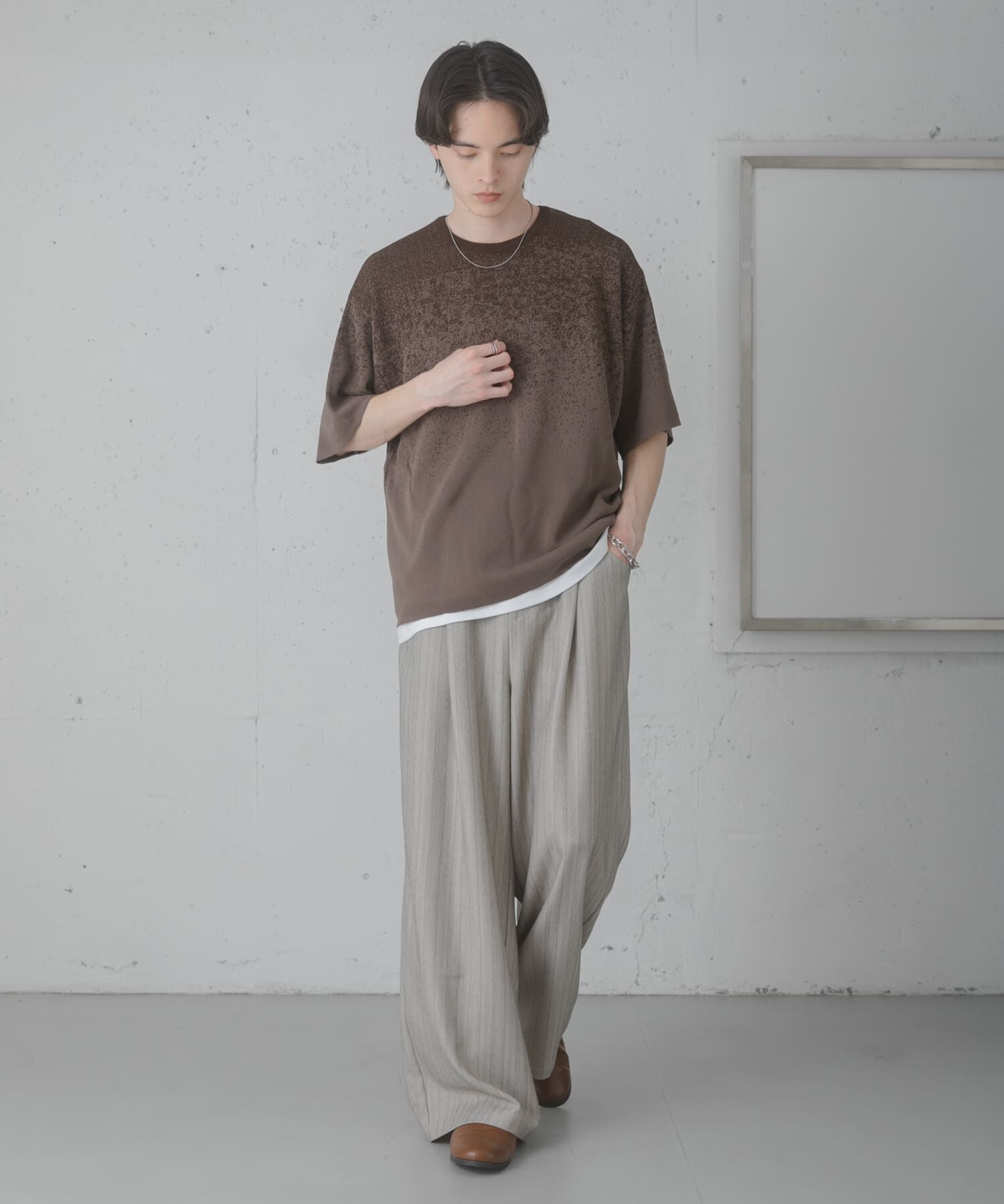 SENSE OF PLACE by URBAN RESEARCH「ピンストライプタックワイドスラックス」|その他|