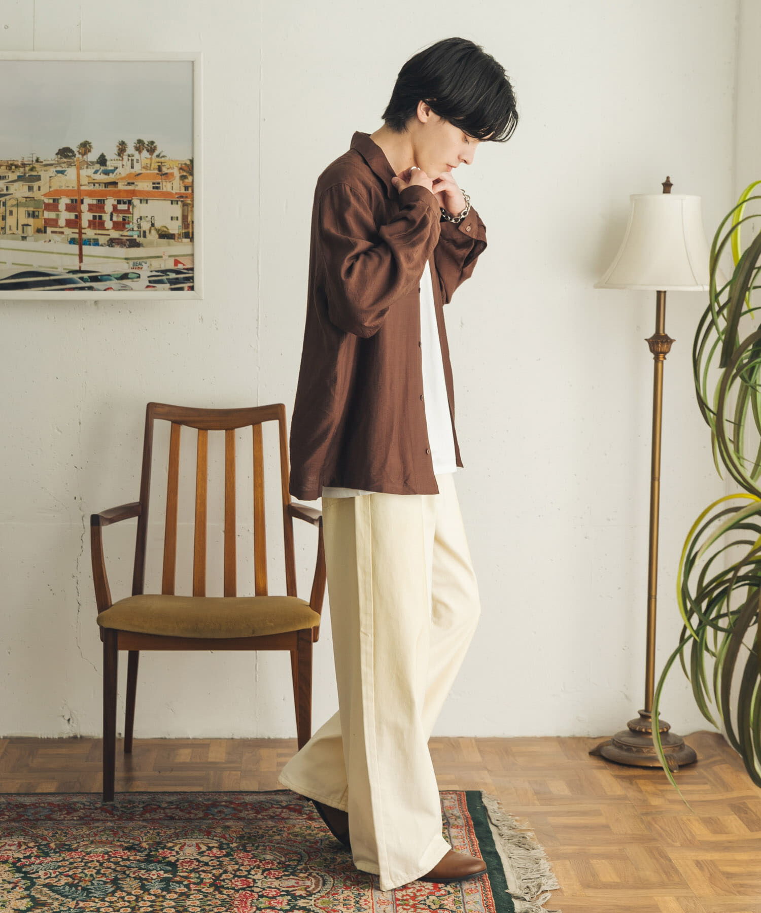 SENSE OF PLACE by URBAN RESEARCH「ヴィンテージライクデニムワイドパンツ」|デニム|