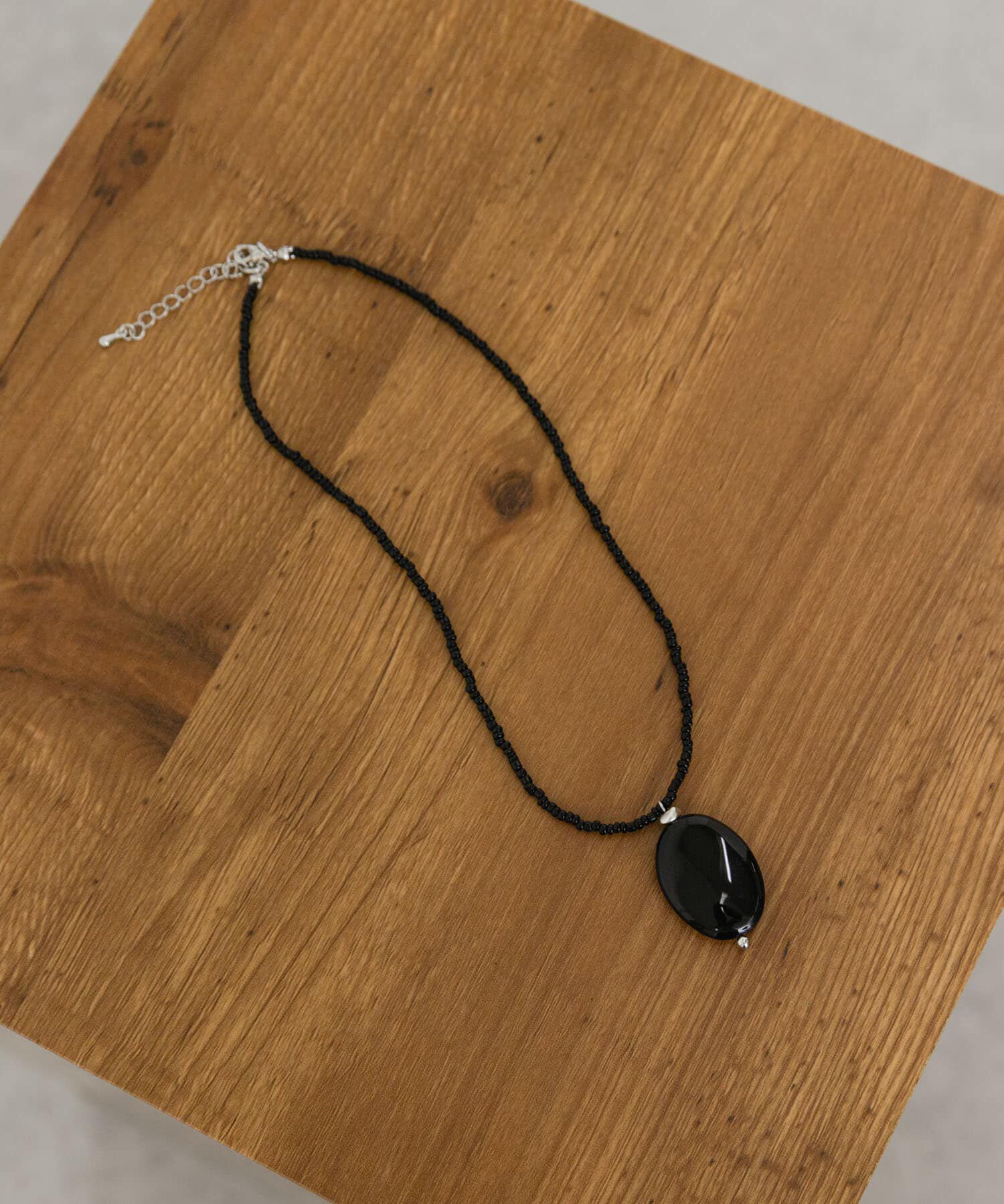 SENSE OF PLACE by URBAN RESEARCH「『WEB/一部店舗限定』オーバルモチーフビーズネックレス」|ネックレス|