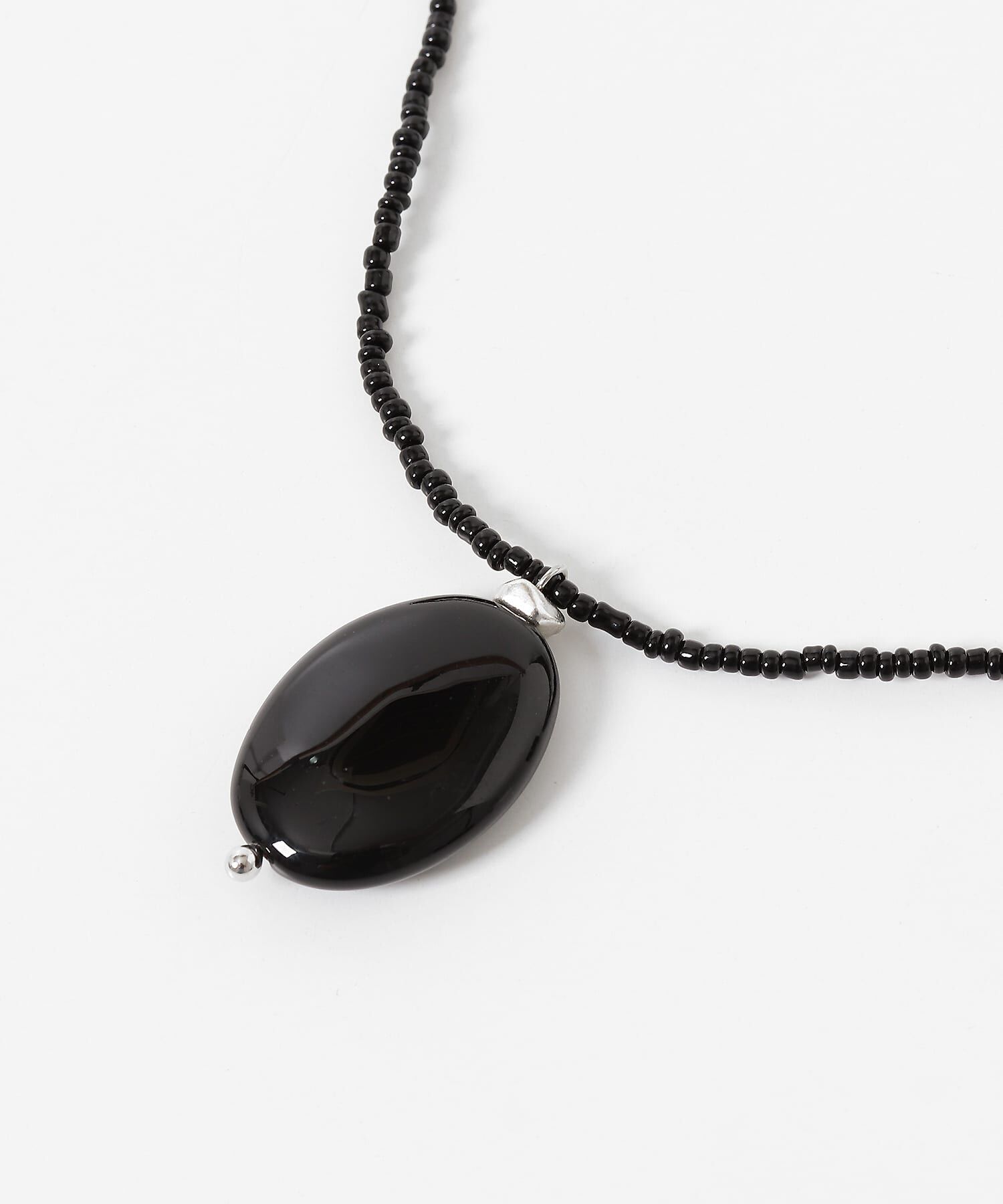SENSE OF PLACE by URBAN RESEARCH「『WEB/一部店舗限定』オーバルモチーフビーズネックレス」|ネックレス|