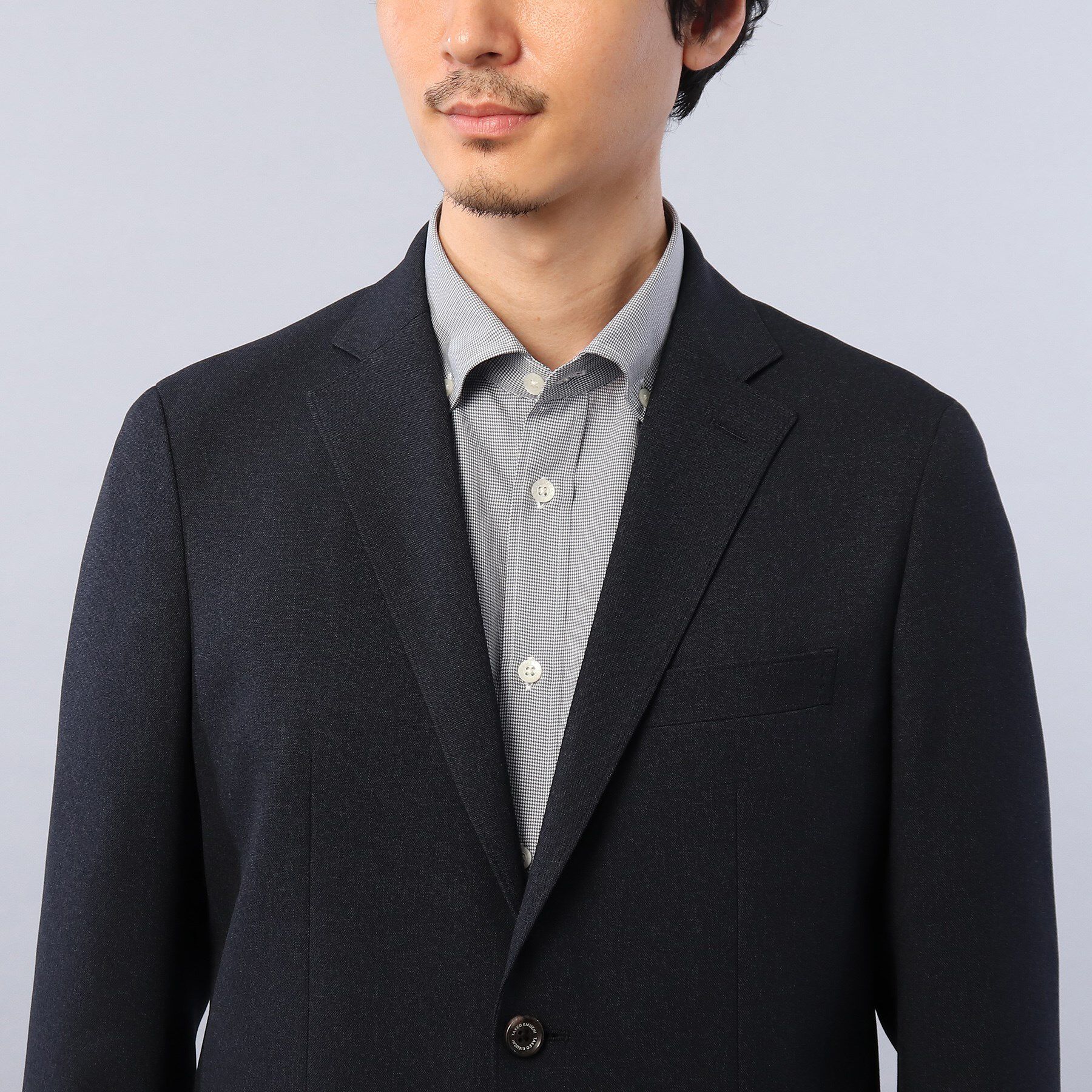 TAKEO KIKUCHI「【ONOFF/セットアップ対応】メランジ シャークスキン ストレッチジャケット」|テーラードジャケット|