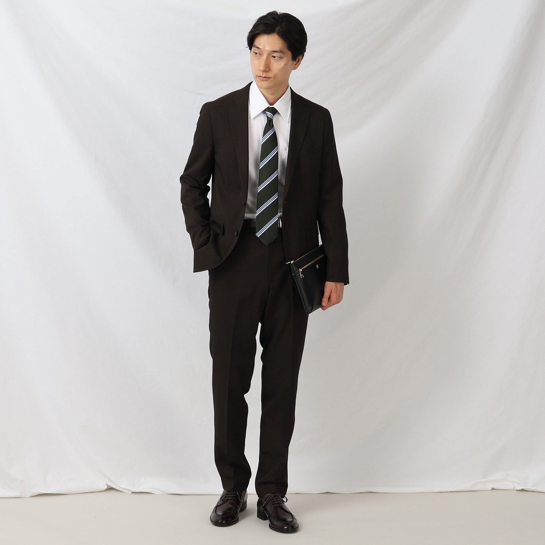 TAKEO KIKUCHI「【ON/OFF対応】メランジ シャークスキン ストレッチ パンツ / セットアップ」|その他|