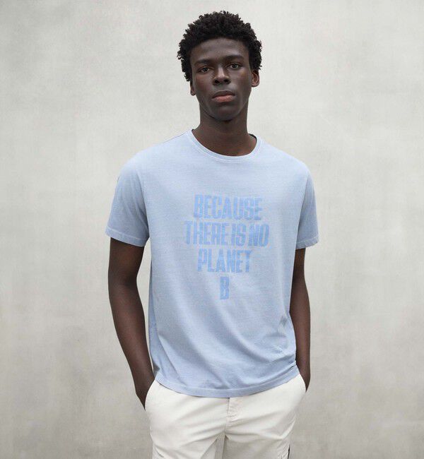 ECOALF「MIN BECAUSE Tシャツ / MINALF T-SHIRT」|Tシャツ・カットソー|サックスブルー