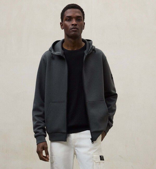ECOALF「AGADIR ジップ パーカー / AGADIR SWEATSHIRT MAN」|Tシャツ・カットソー|カーキ