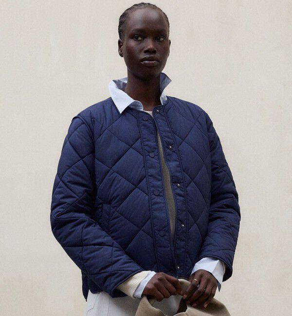ECOALF「【WEB限定】 MUSA ジャケット / MUSA JACKET WOMAN」|ブルゾン・スタジャン|ネイビー