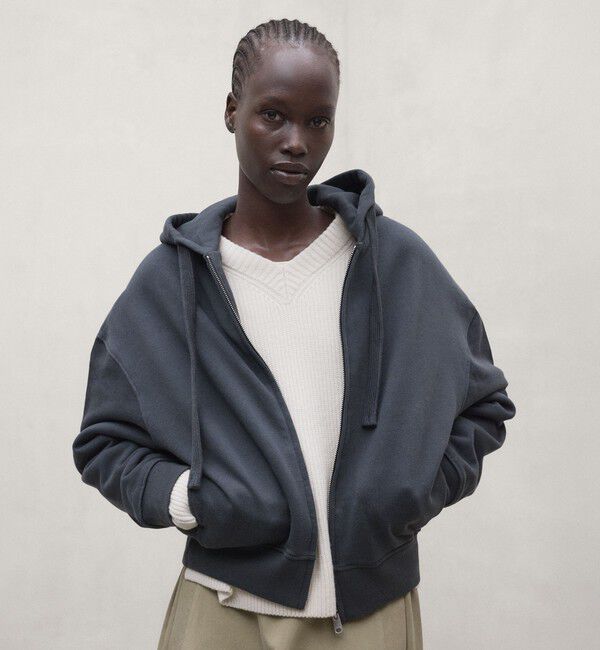 ECOALF「AYLLONA スウェット パーカー / AYLLONA SWEATSHIRT WOMAN」|パーカー|カーキ