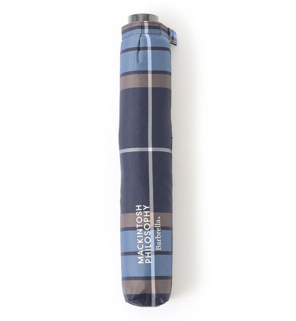 MACKINTOSH PHILOSOPHY「【WEB&一部店舗限定】バーブレラ チェック 60cm」|傘|ブルー