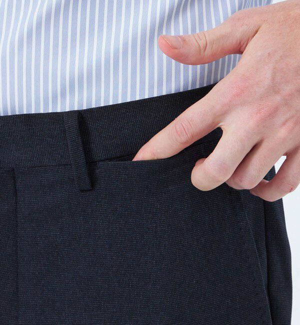 MACKINTOSH PHILOSOPHY「トロッター トラウザーズ ピンヘッドストレッチ」|スラックス|