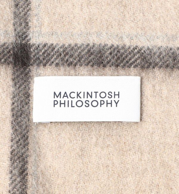 MACKINTOSH PHILOSOPHY「ウォッシャブルカシミヤ ブリティッシュチェックマフラー」|マフラー|
