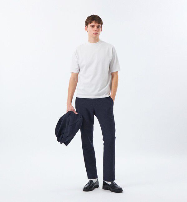 MACKINTOSH PHILOSOPHY「16Gプレーティング天竺 セミモックネックニットTシャツ」|Tシャツ・カットソー|