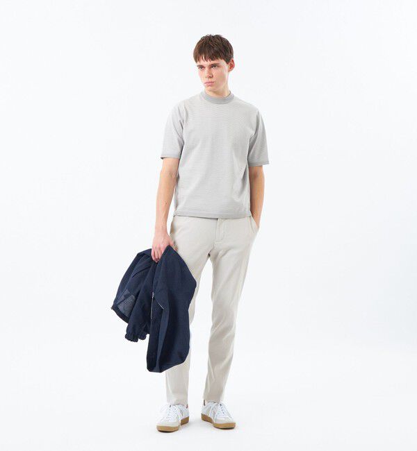 MACKINTOSH PHILOSOPHY「16Gプレーティング天竺 セミモックネックニットTシャツ」|Tシャツ・カットソー|