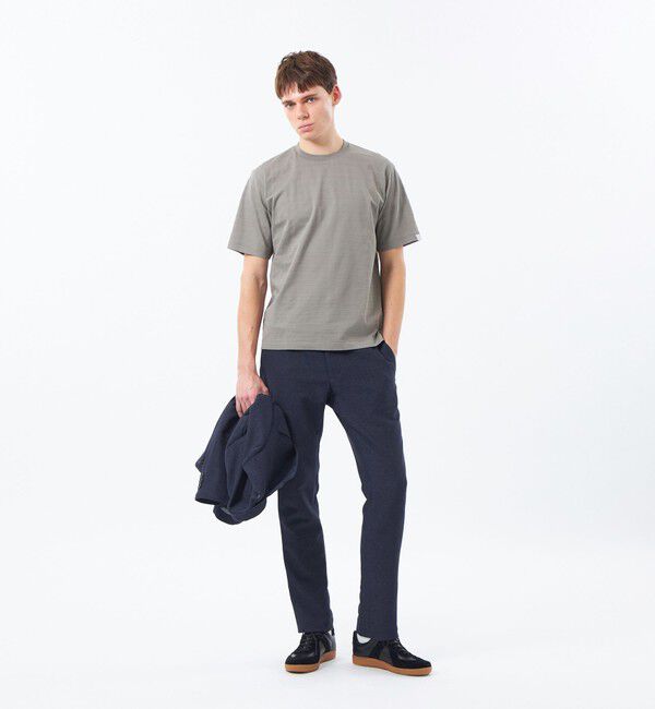 MACKINTOSH PHILOSOPHY「半袖クルーネックTシャツ リンクスシャドーボーダー」|Tシャツ・カットソー|