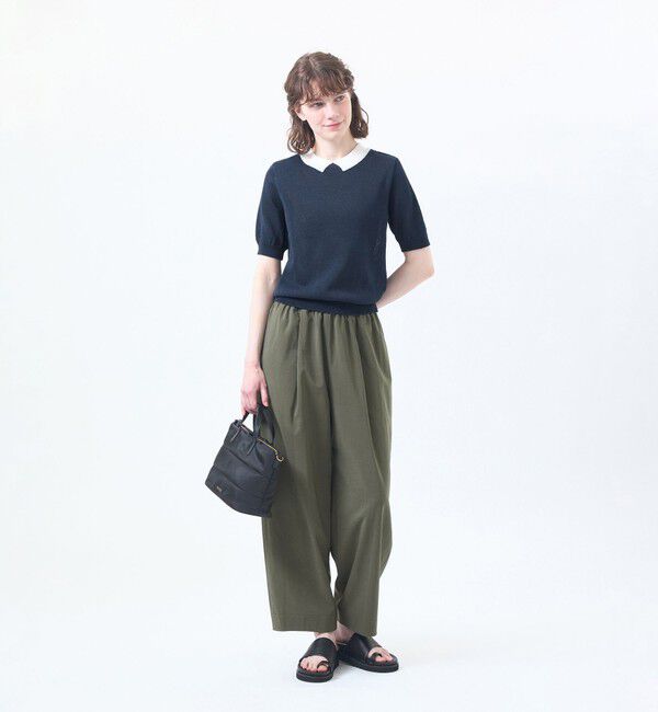 MACKINTOSH PHILOSOPHY「サマーペーパーバイカラーニット」|ニット・セーター|