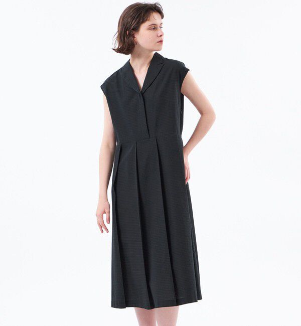 MACKINTOSH PHILOSOPHY「エアリーサッカーワンピース」|ワンピース|ブラック