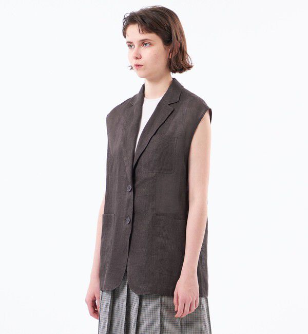 MACKINTOSH PHILOSOPHY「【UPTON GILET（アップトン ジレ）】リネンメッシュ」|ブルゾン・スタジャン|