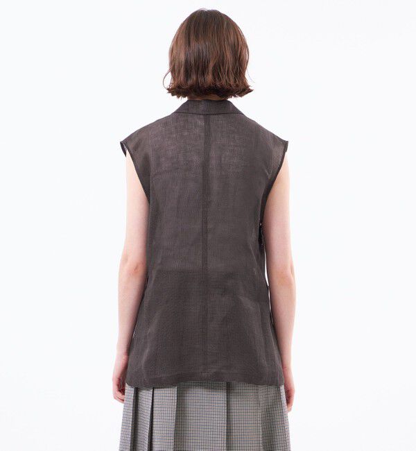 MACKINTOSH PHILOSOPHY「【UPTON GILET（アップトン ジレ）】リネンメッシュ」|ブルゾン・スタジャン|