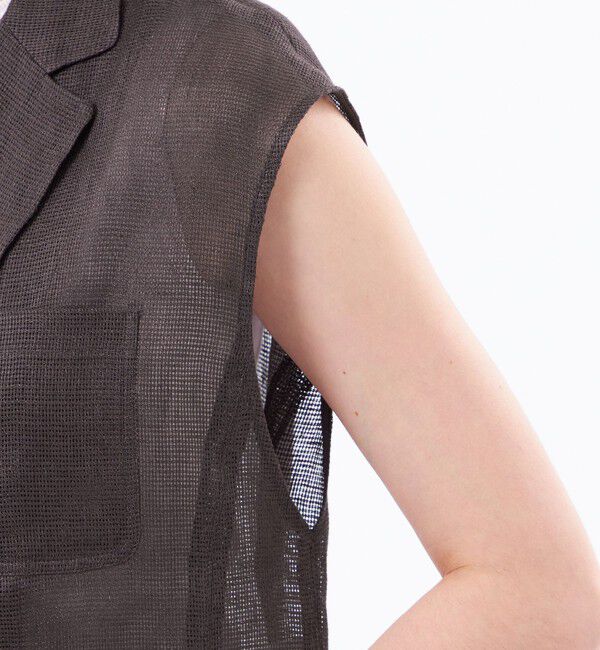 MACKINTOSH PHILOSOPHY「【UPTON GILET（アップトン ジレ）】リネンメッシュ」|ブルゾン・スタジャン|
