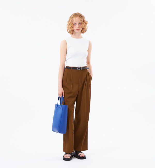 MACKINTOSH PHILOSOPHY「ドライツイルツータックワイドパンツ」|スラックス|