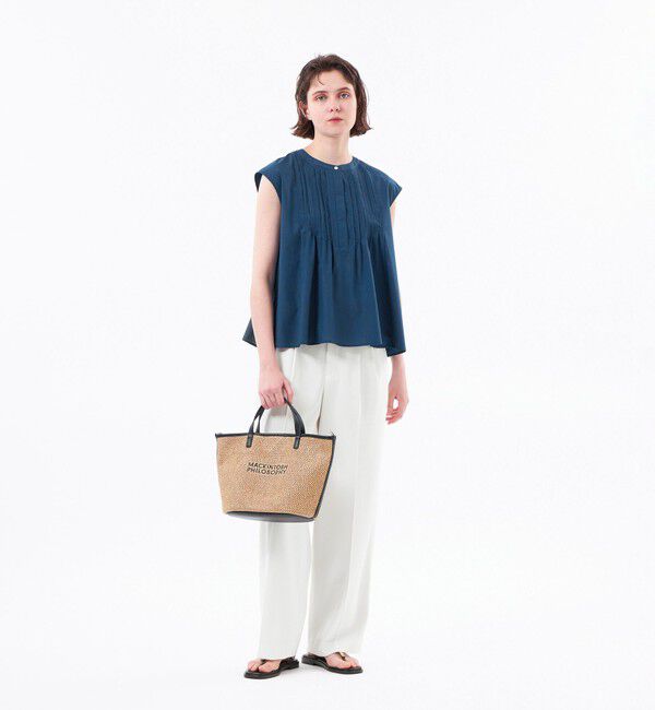 MACKINTOSH PHILOSOPHY「ドライツイルツータックワイドパンツ」|スラックス|