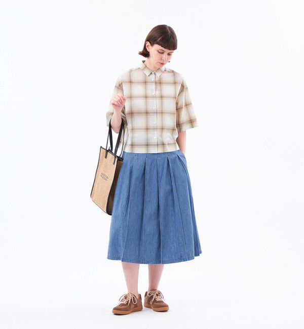 MACKINTOSH PHILOSOPHY「チェックボイルハーフスリーブシャツ」|シャツ・ブラウス|