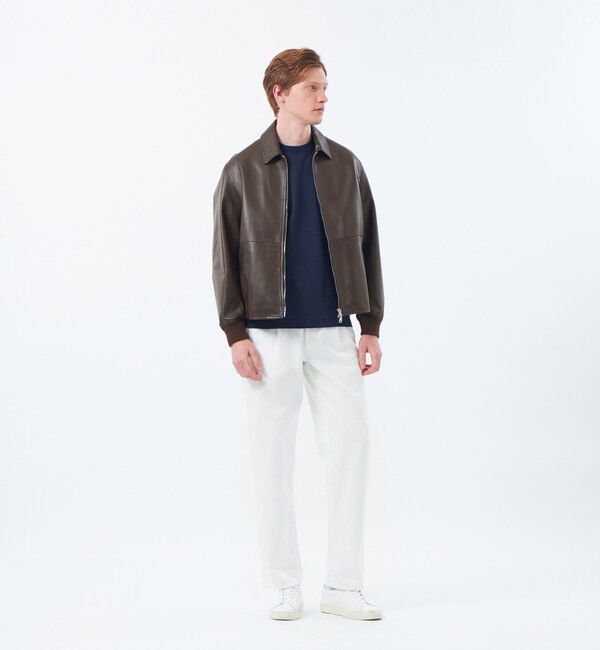 MACKINTOSH PHILOSOPHY「【WEB&一部店舗限定】EMMETIコラボ ジップアップブルゾン 0.5mmナッパレザー」|ブルゾン・スタジャン|