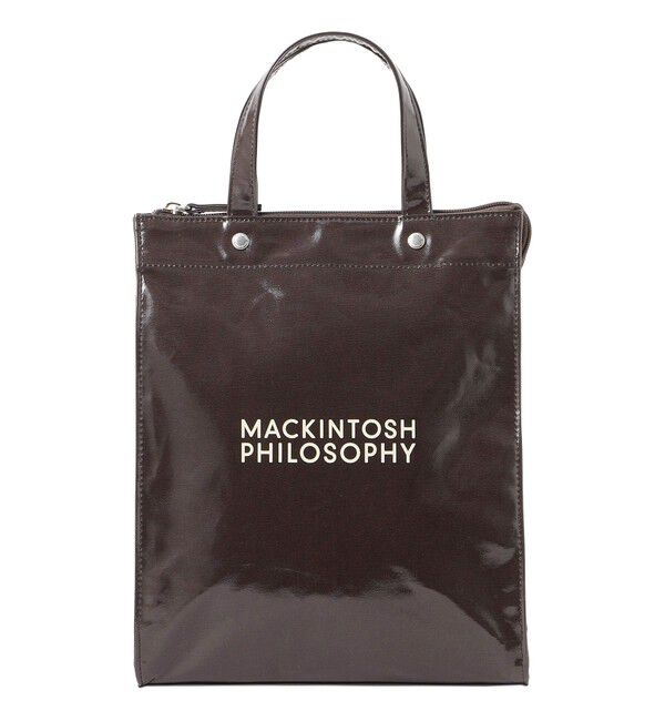 MACKINTOSH PHILOSOPHY「【Buckingham Tote（バッキンガムトート）】ラミネートロゴ」|トートバッグ|ブラウン