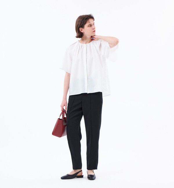 MACKINTOSH PHILOSOPHY「バックサテンテーパードパンツ」|スラックス|