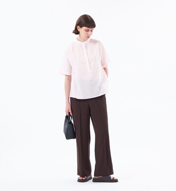 MACKINTOSH PHILOSOPHY「バックサテンワイドパンツ」|スラックス|