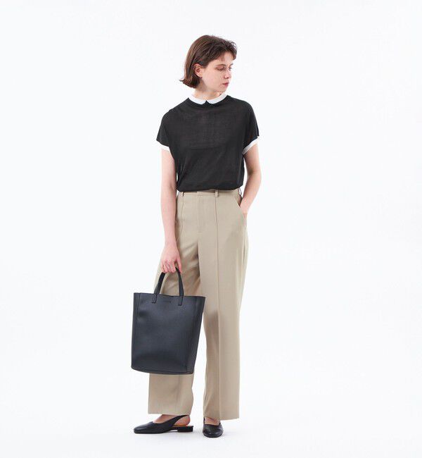 MACKINTOSH PHILOSOPHY「バックサテンワイドパンツ」|スラックス|