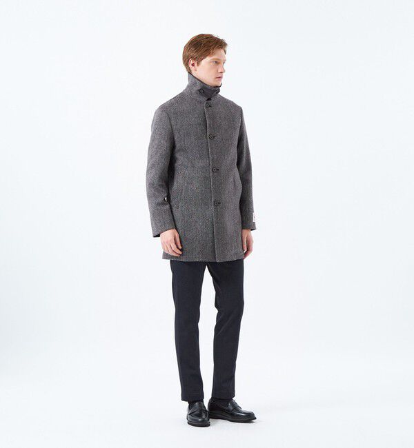 MACKINTOSH PHILOSOPHY「【予約販売】HEAT TWEED WELLINGTON（ウェリントン）middle button through」|ステンカラーコート|