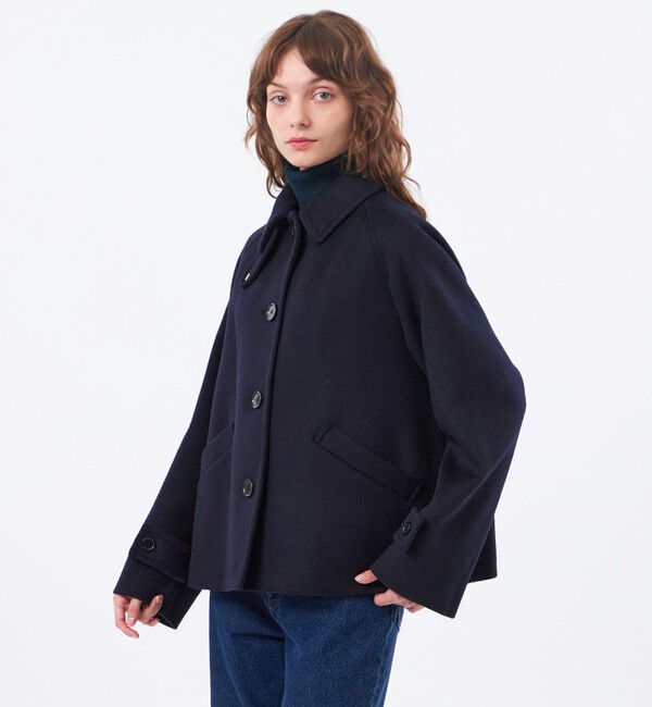 MACKINTOSH PHILOSOPHY「【LEE11月号/蛯原友里さん着用】【WELBURY SHORT(ウェルベリーショート)】ウールメルトン」|その他|ネイビー