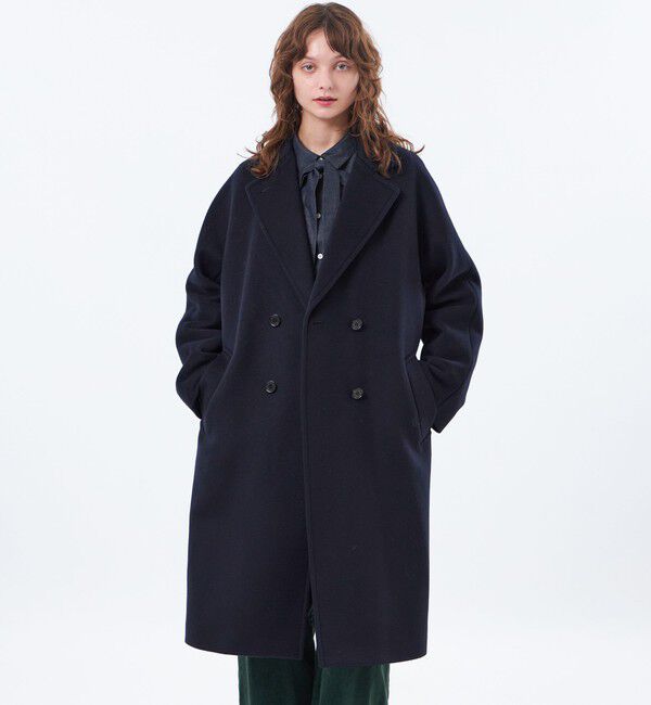 MACKINTOSH PHILOSOPHY「【LEE11月号/蛯原友里さん着用】【Horsley(ホースリー)】チェスターコート」|チェスターコート|ネイビー