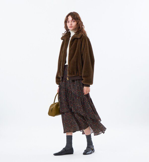 MACKINTOSH PHILOSOPHY「【LEE11月号/蛯原友里さん着用】【Hollins(ホリンズ)】エコファーブルゾン」|ブルゾン・スタジャン|