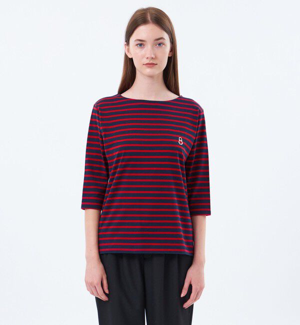 MACKINTOSH PHILOSOPHY「バッキンガムベア ワッペンボーダーロンT」|Tシャツ・カットソー|