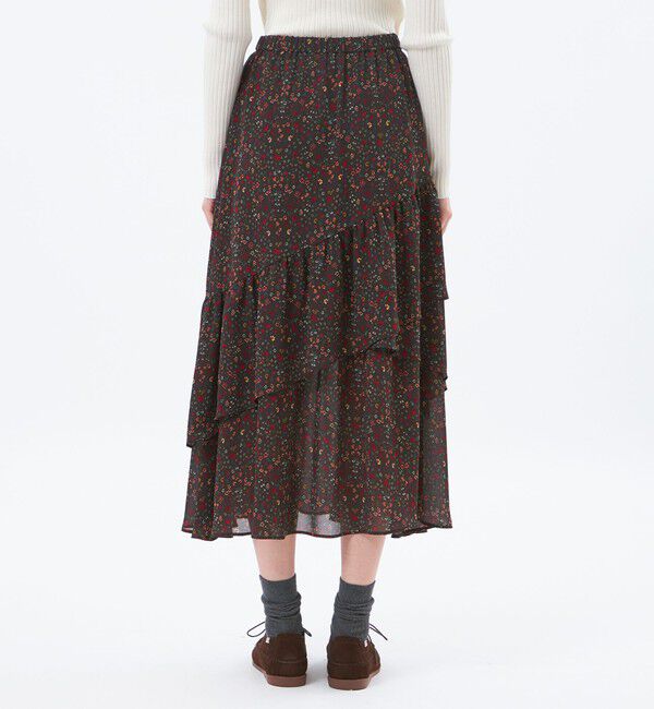MACKINTOSH PHILOSOPHY「【LEE11月号/蛯原友里さん着用】SnowBlueGarden レイヤードフリルスカート」|スカート|