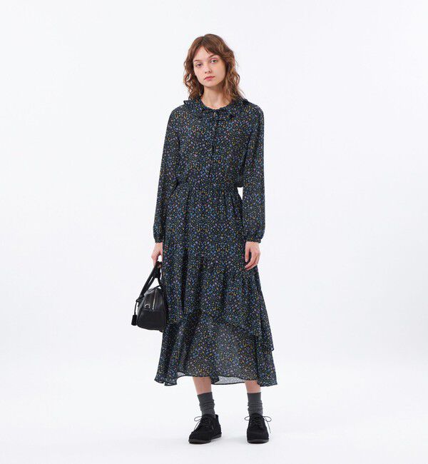 MACKINTOSH PHILOSOPHY「【LEE11月号/蛯原友里さん着用】SnowBlueGarden レイヤードフリルスカート」|スカート|