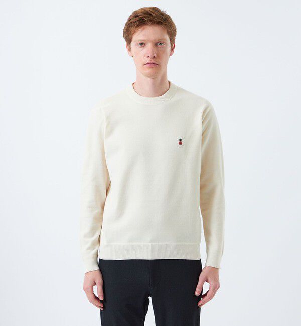 MACKINTOSH PHILOSOPHY「BUCKINGHAM BEAR モールニット クルーネックプルオーバー」|ニット・セーター|