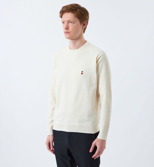 MACKINTOSH PHILOSOPHY「BUCKINGHAM BEAR モールニット クルーネックプルオーバー」|ニット・セーター|