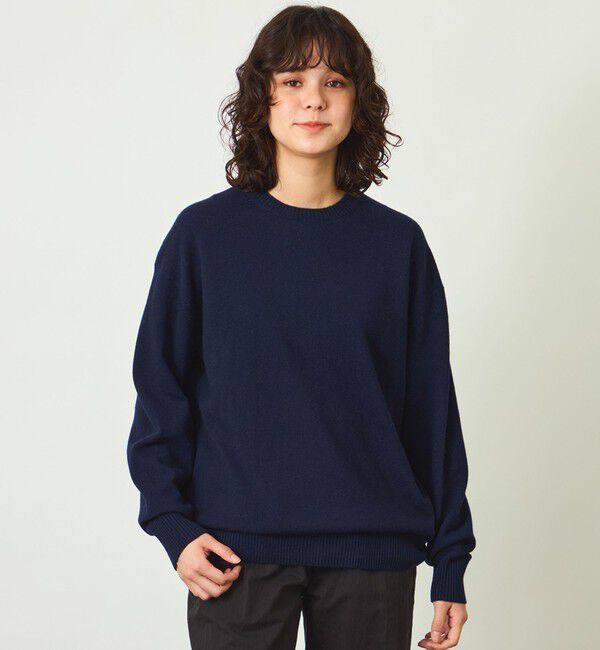 MACKINTOSH PHILOSOPHY「GREY LABEL エッセンシャル ウールカシミヤニット」|ニット・セーター|ネイビー