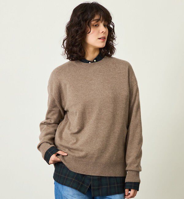 MACKINTOSH PHILOSOPHY「GREY LABEL エッセンシャル ウールカシミヤニット」|ニット・セーター|ベージュ