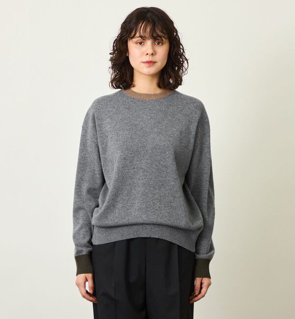 MACKINTOSH PHILOSOPHY「GREY LABEL ウールカシミヤバイカラーニット」|ニット・セーター|