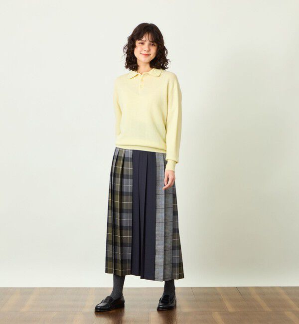 MACKINTOSH PHILOSOPHY「GREY LABEL ウールカシミヤ ポロニット」|ニット・セーター|
