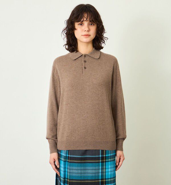 MACKINTOSH PHILOSOPHY「GREY LABEL ウールカシミヤ ポロニット」|ニット・セーター|