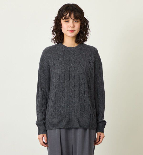 MACKINTOSH PHILOSOPHY「GREY LABEL ウールカシミヤケーブルニット」|ニット・セーター|