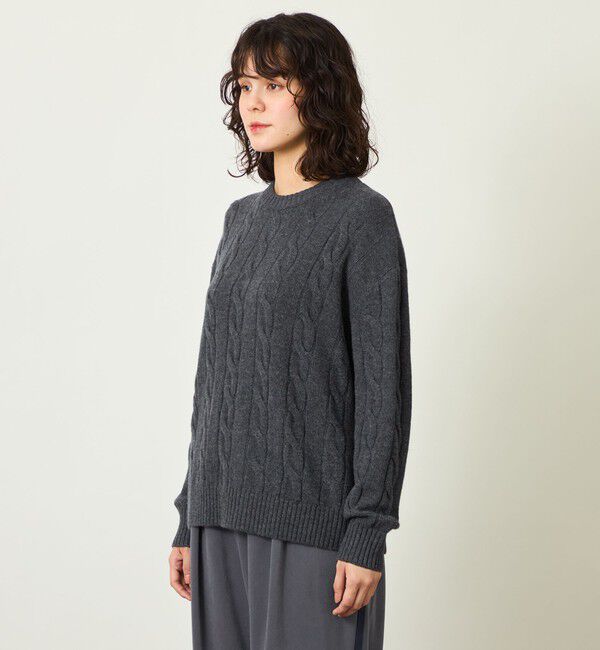 MACKINTOSH PHILOSOPHY「GREY LABEL ウールカシミヤケーブルニット」|ニット・セーター|