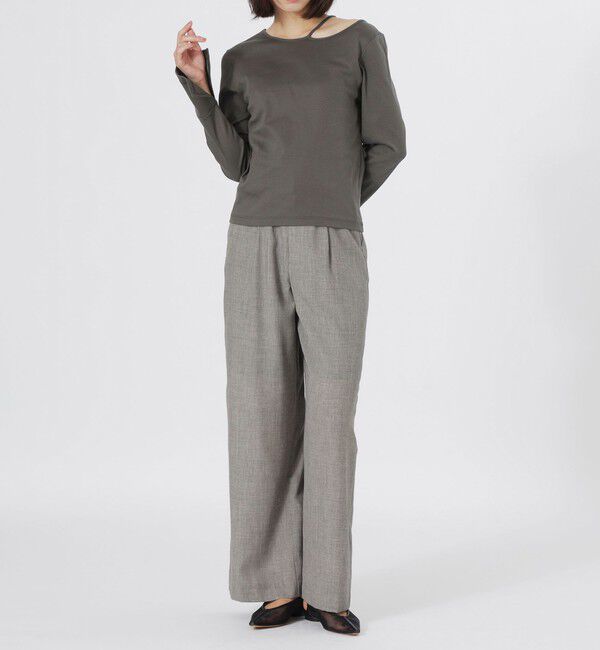  「ALBINI オーガニックフライス トップス」|Tシャツ・カットソー|
