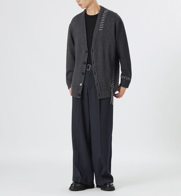  「【UNISEX】ポイントスレッドニットカーディガン」|ニット・セーター|