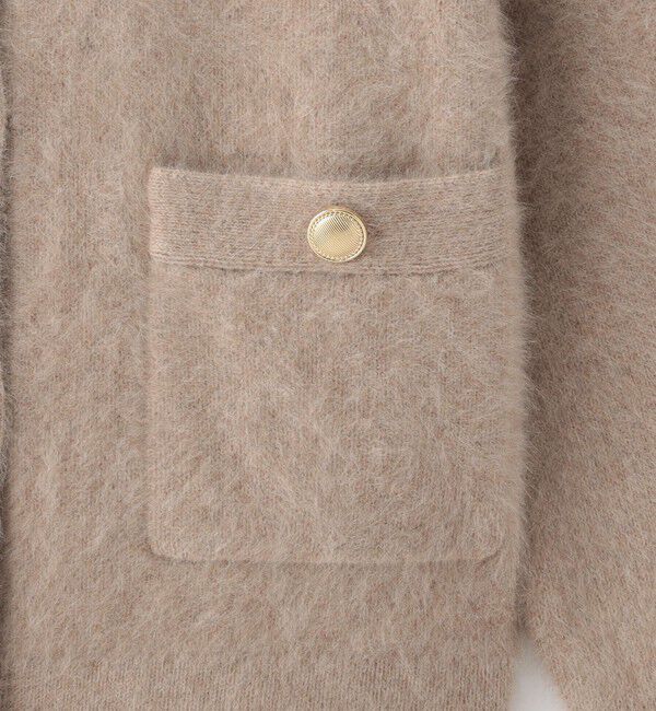  「【FOX CASHMERE】ファーニットジャケット」|ニット・セーター|